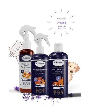 teknotrust 3-pack Lavender Oil Tick and Flea Preventive Pet Care Set