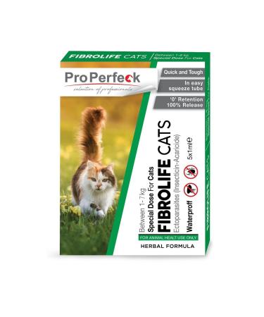 teknotrust Cat Neck Flea Tick Skin Care Herbal Drop External Parasite (1-7 Kg) 5 Tubes