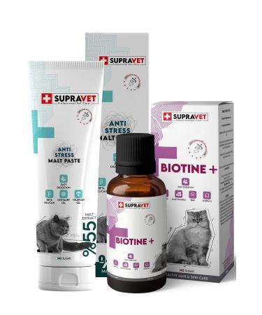 teknotrust Set-03 Antistress Calming Malt Paste 100 Gr + Biotine Hair Loss Prevention Drops 100 M