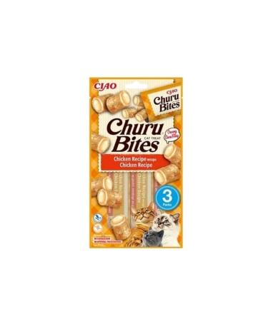 Inaba Ciao Churu Bites Chicken Wrapped Cat Reward Food 10 gr 3 Pieces