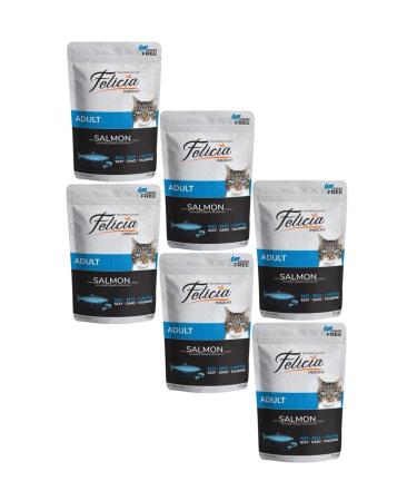 teknotrust Grain-Free Adult Salmon Wet Cat Food 85 Gr (6 Pieces)