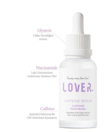 LOVER Anti-Darkness and Anti-Puffiness Under Eye Brightening Caffeine Serum - Buy Online on GoSupps.com