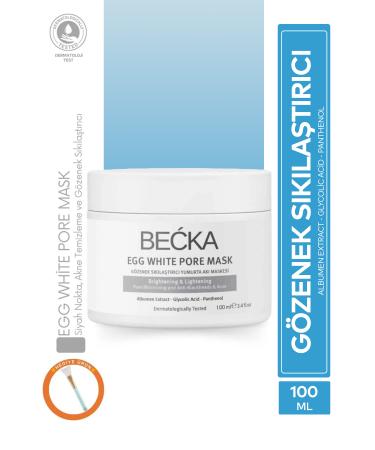 BE KA Pore Tightening - Blackhead & Anti-Acne Egg White Mask - Egg White Pore Mask 100 ml