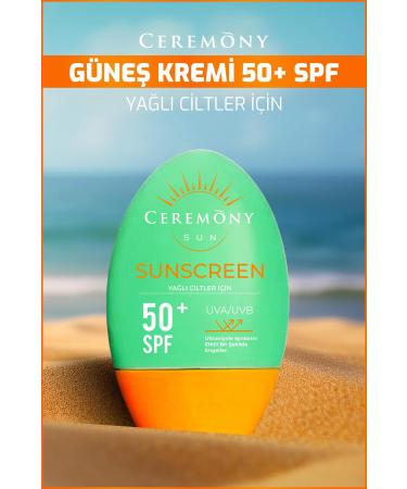 Ceremony Uva-uvb High Protection Natural Looking Fast Absorbing 50 Spf Sun Cream Oily Skin 50ml - Buy Online on GoSupps.com