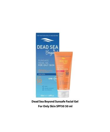 Dead Sea Sunsafe Facial Gel For Oily Skin Spf50 - Special Sunscreen Gel For Oily Skin 8699375055689