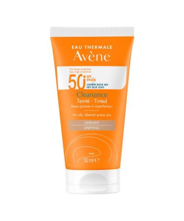 Avene Cleanance Tinted SPF50+ Tinted Sunscreen for Oily and Acne Prone Skin 50 ml