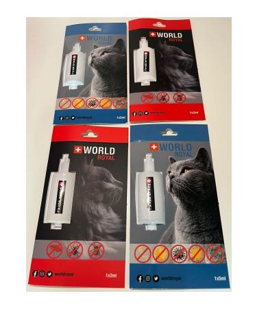 teknotrust Cat Internal and External Parasites Skin and Fur Care Drops Effective Against Shedding 4 Advantageous Package