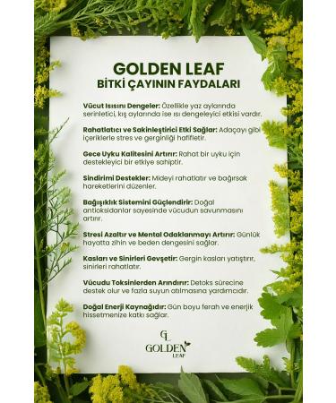 Golden Leaf Antiperspirant Digestive Strengthener Weight Loss Herbal Tea 420 gr - Buy Online on GoSupps.com