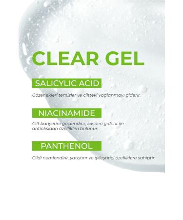 DERMIS PLUS Clear Gel Face Wash Gel Containing Salicylic Acid and Vitamin B5 - Buy Online on GoSupps.com