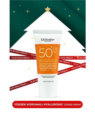 DERMIS PLUS Hyaluronic 50 Spf Sun Cream: Intensive Moisturizing & High Protection