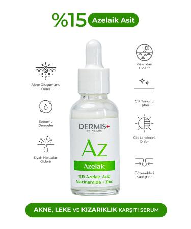 DERMIS PLUS Azelaic Acid Anti-Acne Pore Tightening and Anti-Spot Serum - Buy Online on GoSupps.com
