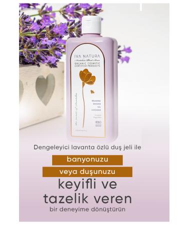 Iva Natura Relaxing and Soothing Shower Gel with Lavender and Rose Essence 350 ml - Buy Online on GoSupps.com