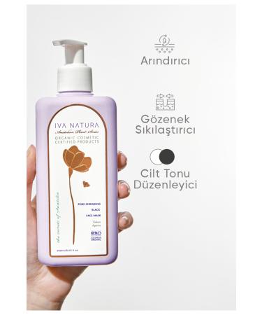 Iva Natura Pore Tightening and Anti-Blackhead Face Mask with Wild Strawberry and Horse Chestnut Extract 250ml - Buy Online on GoSupps.com