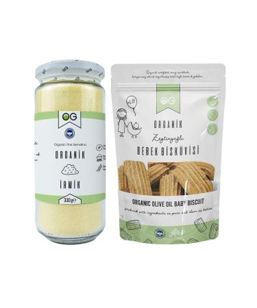 OG natural Organic Semolina and Organic Baby Biscuit Set
