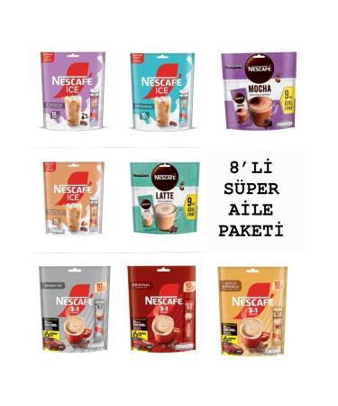 Nescafe Super Family (2 in 1 - 3 in 1 - Mocha - Latte - Ice - Ice Toffee Nut - Choco - Milk Foam)