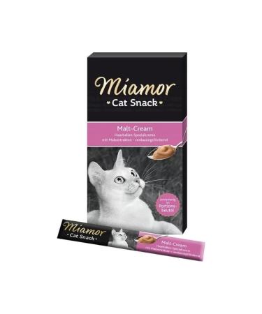 Miamor Cream Malt Extract Liquid Cat Reward Food 6x15 gr