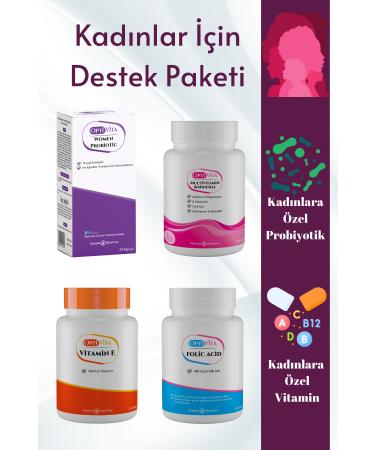 Optivita Women's Support Package 4 Supplements in 1: Optivita Women Probiotic Multivitamin Vitamin E