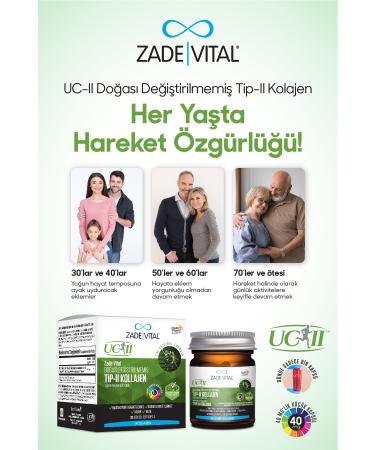 Zade Vital Supplementary Food Containing Type II Collagen