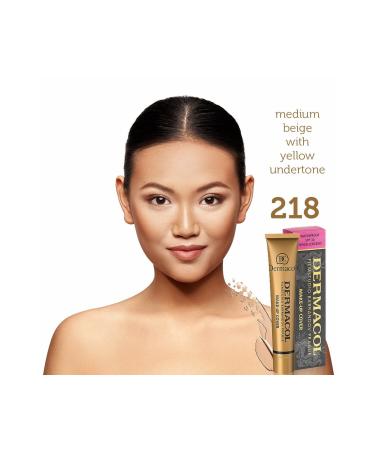 Dermacol - Long-lasting waterproof full coverage liquid foundation For oily skin 218 SPF30