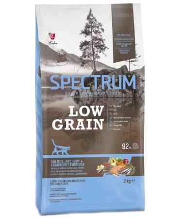 Spectrum Low Grain Salmon Anchovy and Cranberry Adult Cat Food 2kg