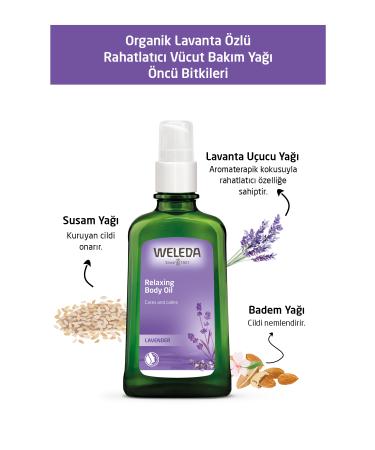 Weleda Organic Lavender Relaxing Body Care Oil 100ml - Buy Online on GoSupps.com