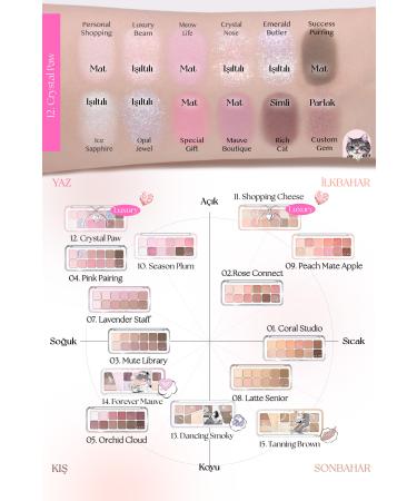 CLIO Light Textured Intense Color Eyeshadow Palette Clio Pro Eye Palette Air (12 Crystal Paw) - Buy Online on GoSupps.com