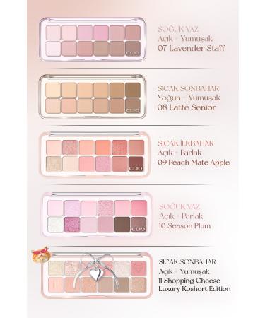 CLIO Light Textured Intense Color Eyeshadow Palette Clio Pro Eye Palette Air (04 Pink Pairing) - Buy Online on GoSupps.com