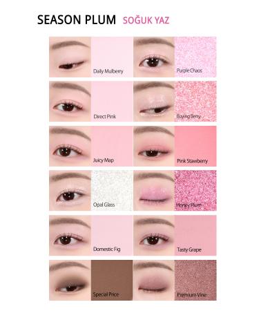 CLIO Light Textured Intense Color Eyeshadow Palette Clio Pro Eye Palette Air (10 Season Plum) - Buy Online on GoSupps.com