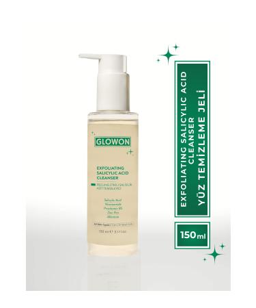 GLOWON EXFOLIATING SALICYLIC ACID CLEANSER FACE CLEANSING GEL 150 ML