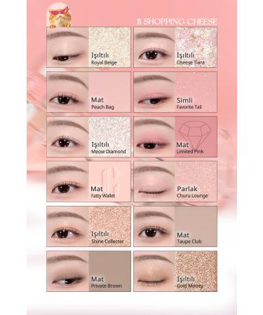 CLIO Light Textured Intense Color Eyeshadow Palette Clio Pro Eye Palette Air (11 Shopping Cheese) - Buy Online on GoSupps.com