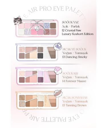 CLIO Light Textured Intense Color Eyeshadow Palette Clio Pro Eye Palette Air (02 Rose Connect) - Buy Online on GoSupps.com