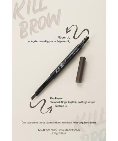 CLIO Fine Hexagonal Tip Eyebrow Pencil Clio Kill Brow Auto Hard Brow Pencil (01 Natural Brown) - Buy Online on GoSupps.com