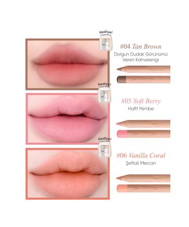 CLIO Creamy Formula Lip Pencil and Sharpener Set CLIO Velvet Lip Pencil Set 05 Soft Berry - Buy Online on GoSupps.com