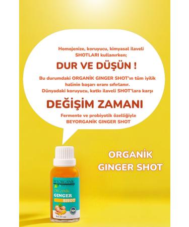 BEYORGANIC Organic Ginger Shot (7pcstx30ml) Glass Bottle - Buy Online on GoSupps.com