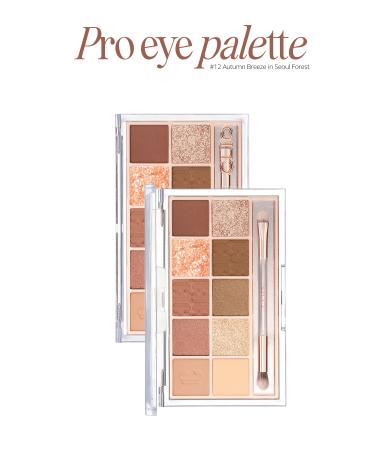 CLIO Eye-Catching Colors Intensely Pigmented Eyeshadow Palette Clio Pro Eye Palette(12Autumn Breeze in Seoul Forest) - Buy Online on GoSupps.com