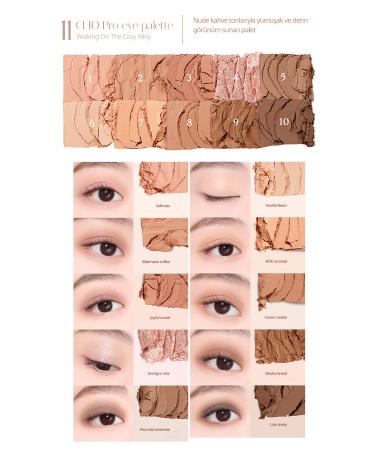 CLIO Eye-Catching Intensely Pigmented Eyeshadow Palette Clio Pro Eye Palette (11 Walking On The Cosy Alley) - Buy Online on GoSupps.com