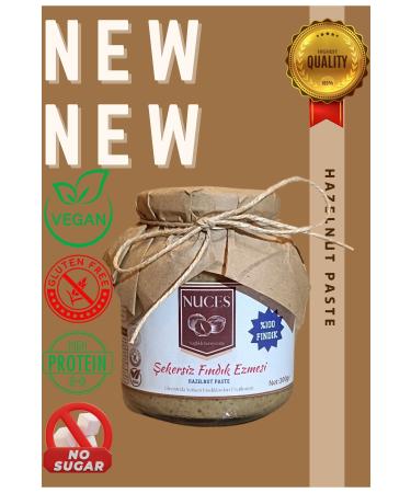 NUCES Healthy Nuts Sugar-Free Hazelnut Paste 0 Hazelnut (NO SUGAR ADDED) 300 gr