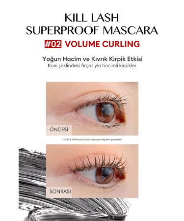 CLIO Voluminous Curling Eyelash Effect Mascara Clio Kill Lash Superproof Mascara (02 Volume Curling) - Buy Online on GoSupps.com