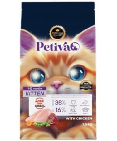Furlo Petiva Dry Cat Food with Chicken Meat for Kittens (1.5 Kg Chicken)