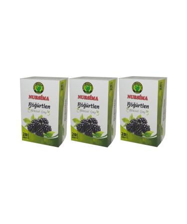 Nursima Blackberry Herbal Tea 20 Filter Bags 3 Boxes