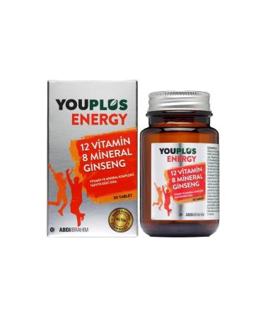 Youplus Energy Vitamin and Mineral Complex 30 Tablets