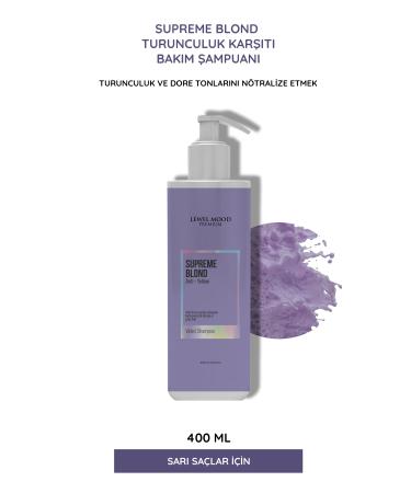 Level Mood Premium Supreme Blond Anti-Orange Hair Care Shampoo 400ml Level Mode - Buy Online on GoSupps.com