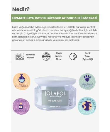 JOLAPOL Pore Purifying Clay Mask 50ml - Msk01 - Forest Water Extract High Effective - Buy Online on GoSupps.com