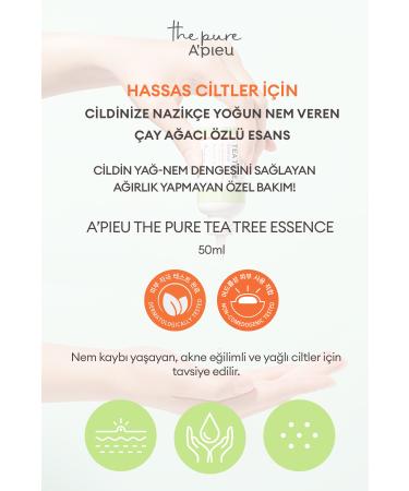 Missha Moisturizing Essence for Oily and Acne Prone Skin A'PIEU The Pure Tea Tree Essence - Buy Online on GoSupps.com