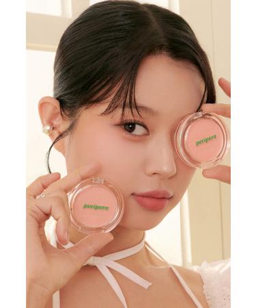 PERIPERA Pastel Tones Sebum Balancing Powder Blush Peripera Pure Blushed Sunshine Cheek (18 Shy Coral) - Buy Online on GoSupps.com