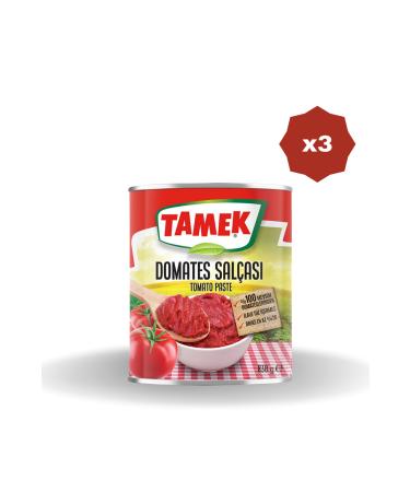 TAMEK Tomato Paste 830 Gr - (3 Pieces)