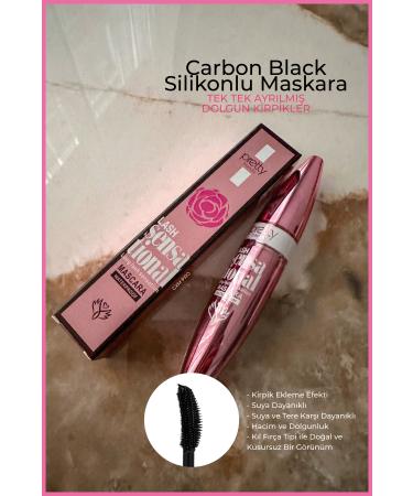 Nera Classy Pretty Beauty Volume and Curl Effect Mascara Carbon Black Waterproof - Lip Pencil Gift - Buy Online on GoSupps.com