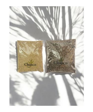 SOFT 250 gr Chia Seed + 250 gr Quinoa Seed Package (0 Organic and Real)