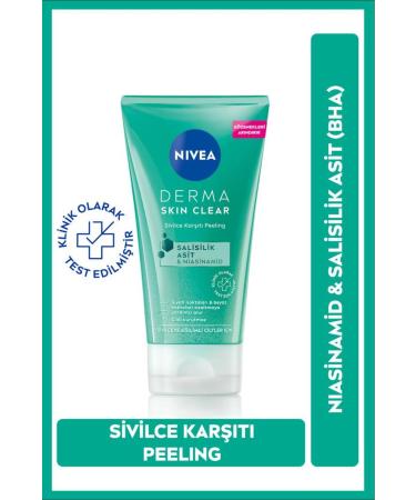 NIVEA Derma Skin Clear Anti-Acne Facial Cleanser Peeling 150ml Derma Skin Moisturizing Toner 200ml - Buy Online on GoSupps.com