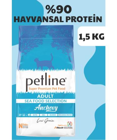 Petline Anchovy Anchovy Fish Seafood Adult Cat Food 1.5 Kg - Anchovy